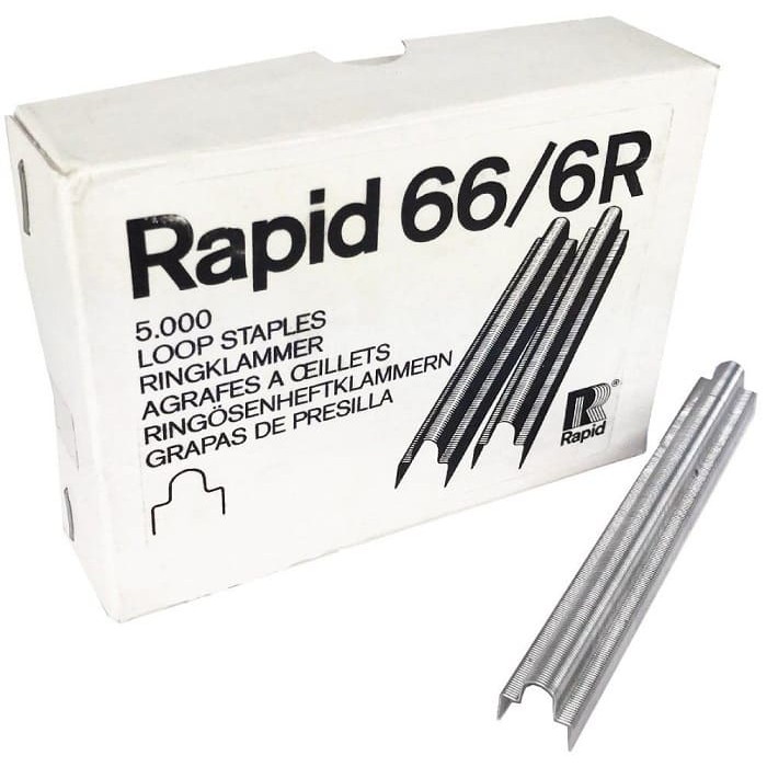 Скобы для степлера Rapid 66/6R файловые